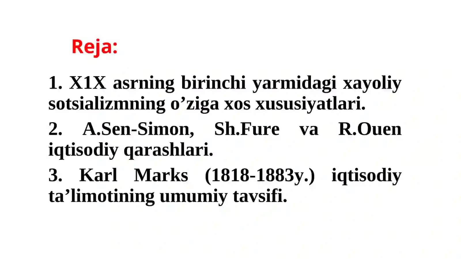 Iqtisodiy ta’limotlar tarixi 2