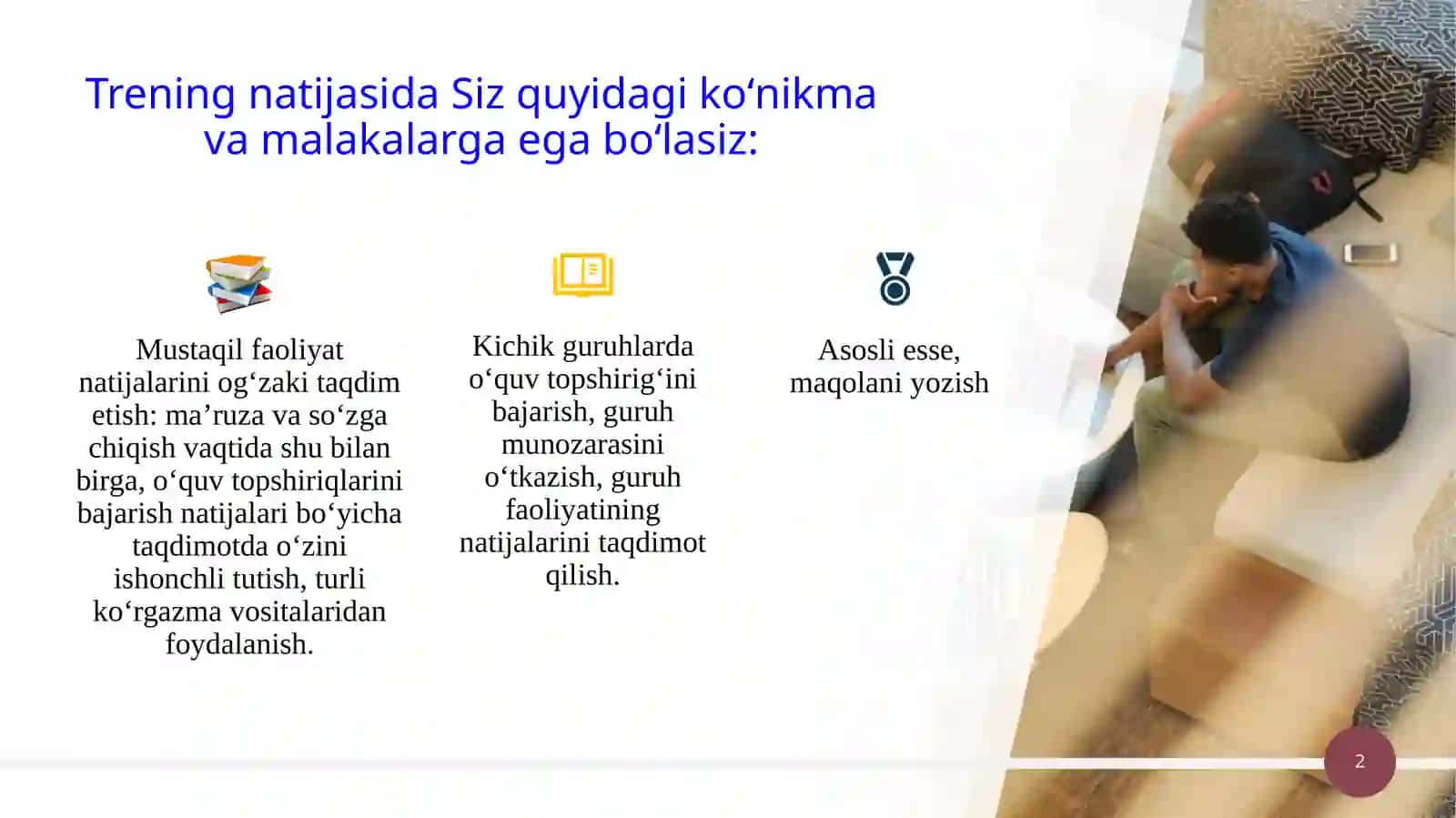 BIRINCHI KURS MAKTABI TRENINGI 2