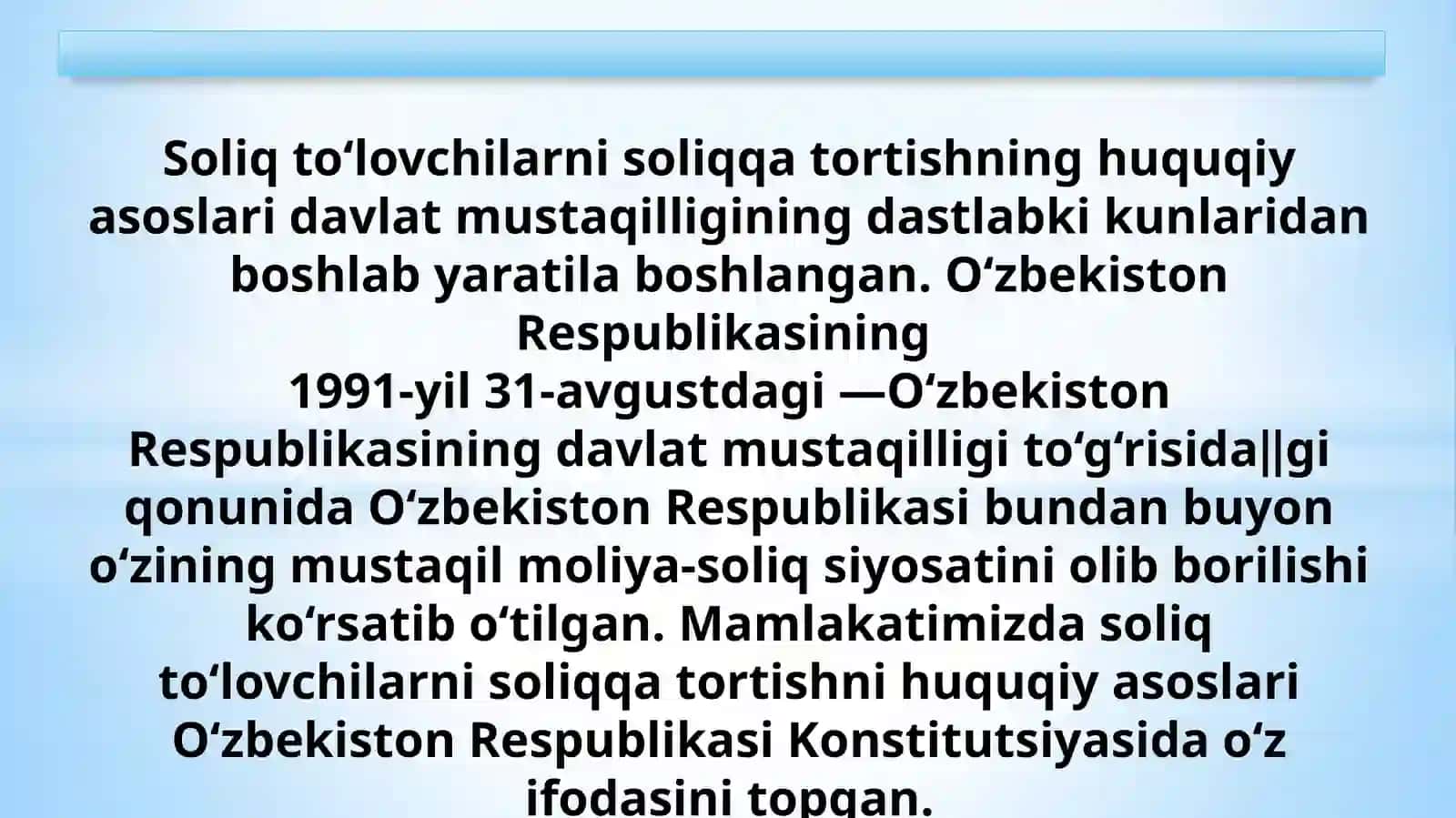Soliqlar va soliqqa tortish 2