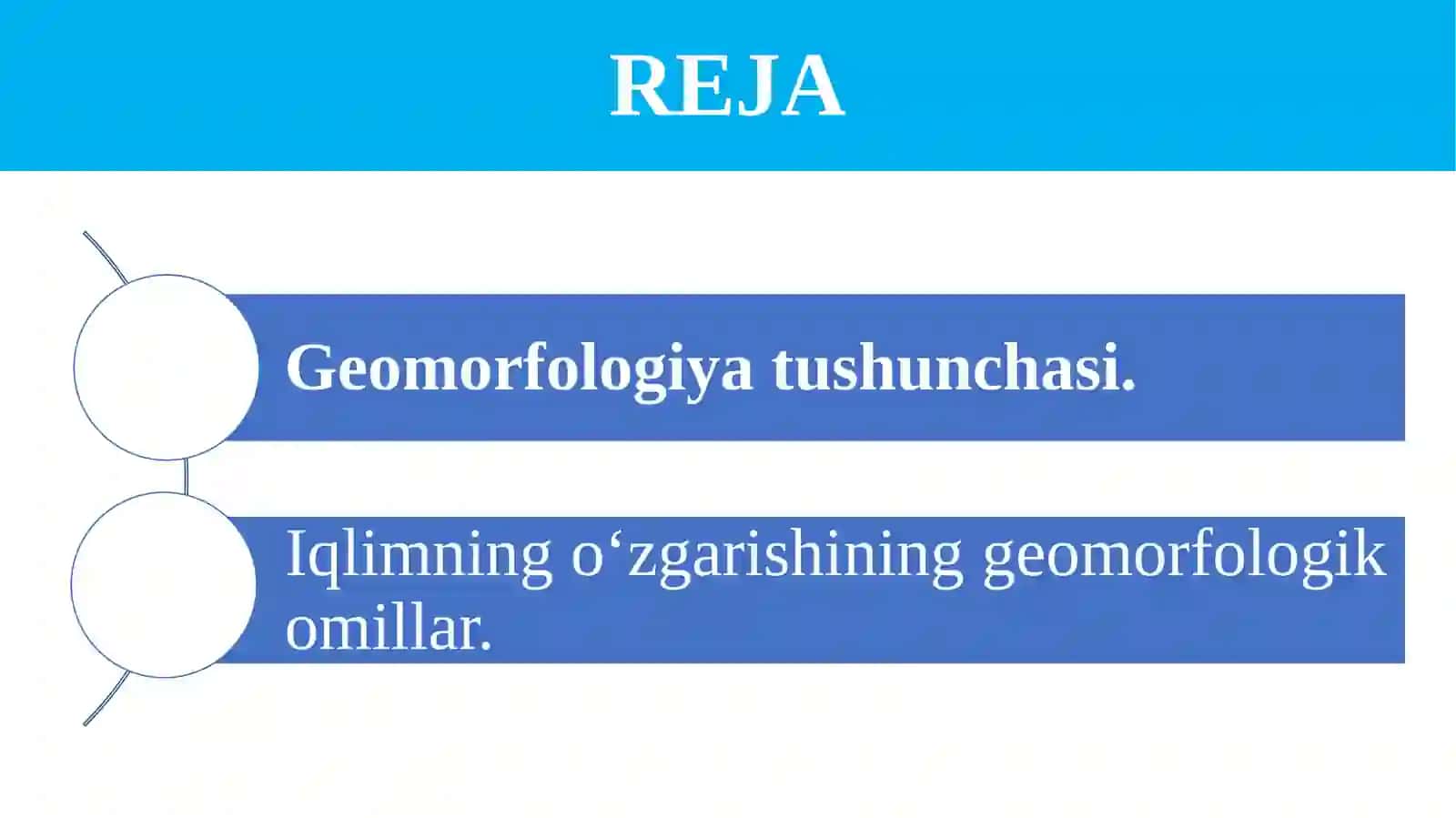 IQLIM O‘ZGARISHINING GEOMORFOLOGIK OMILLARI 2