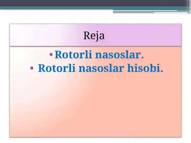 Rotorli nasoslar 2