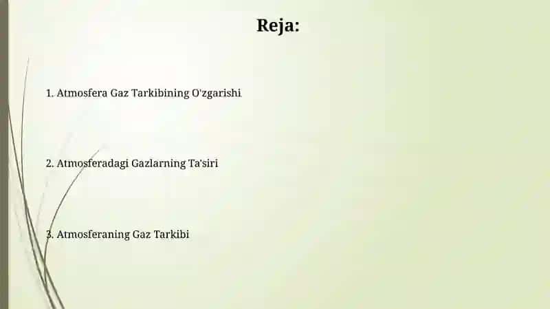 Atmosferaning gazlar tarkibi 2