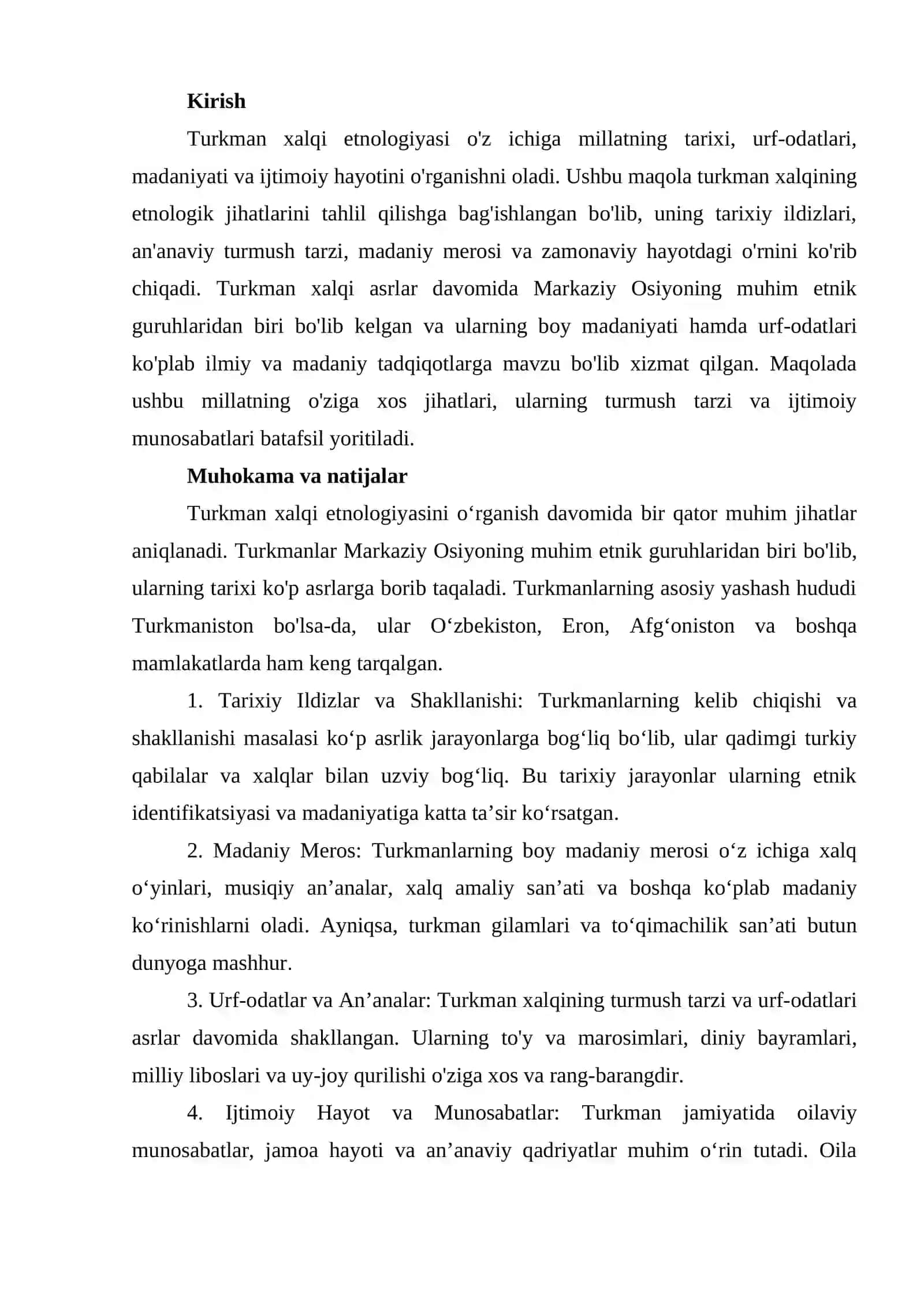 TURKMAN XALQI ETNALOGIYASI 2