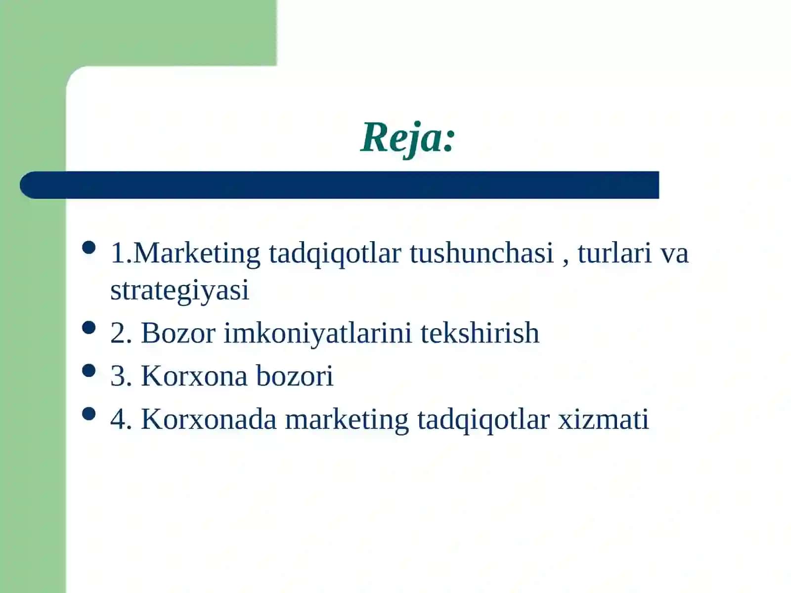 Marketing tadqiqotlari 2