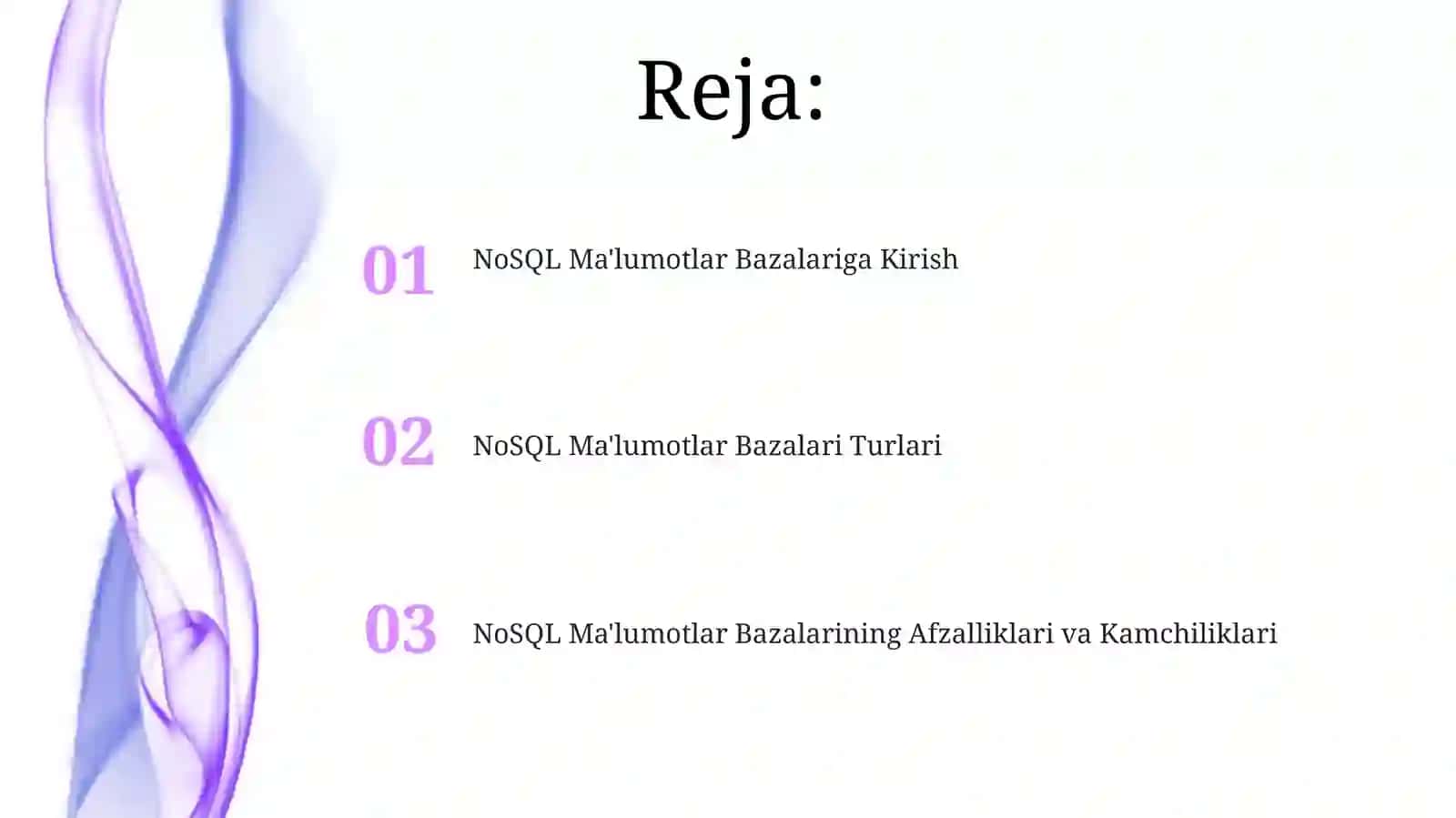 NoSQL MA‘LUMOTLAR BAZASI 2