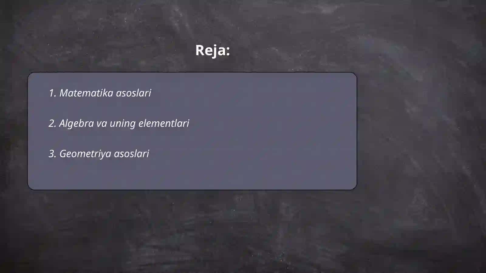 Matematika asoslari 2