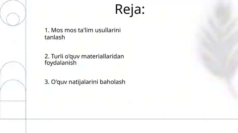 Ta'lim metodlari va vositlari 2