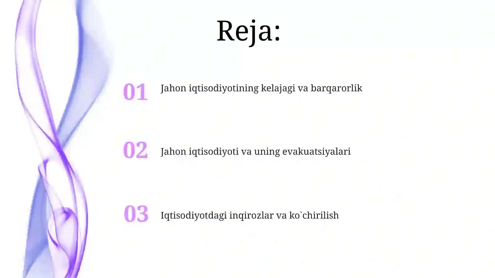 Jahon xoʻjaligi va uning evakuatsiyalar 2