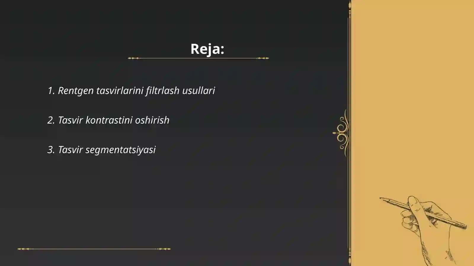 Rentgen tasvirlariga ishlov berish 2