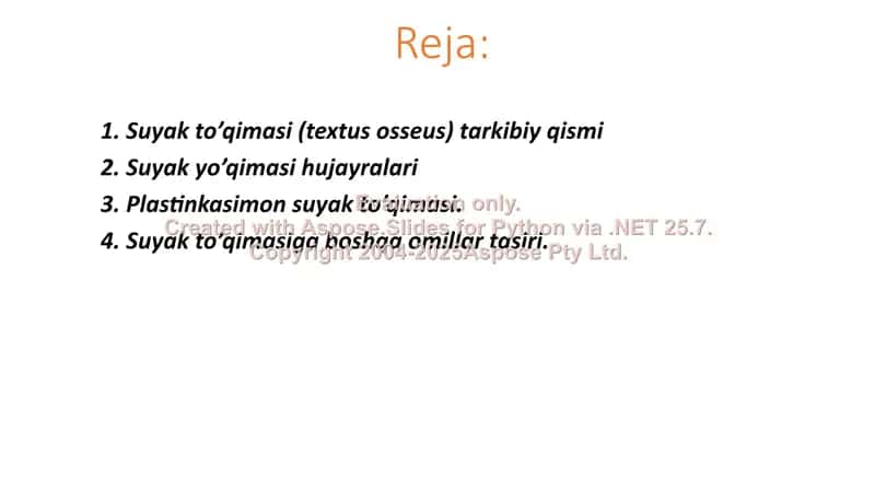 Suyak to’qimasi 2