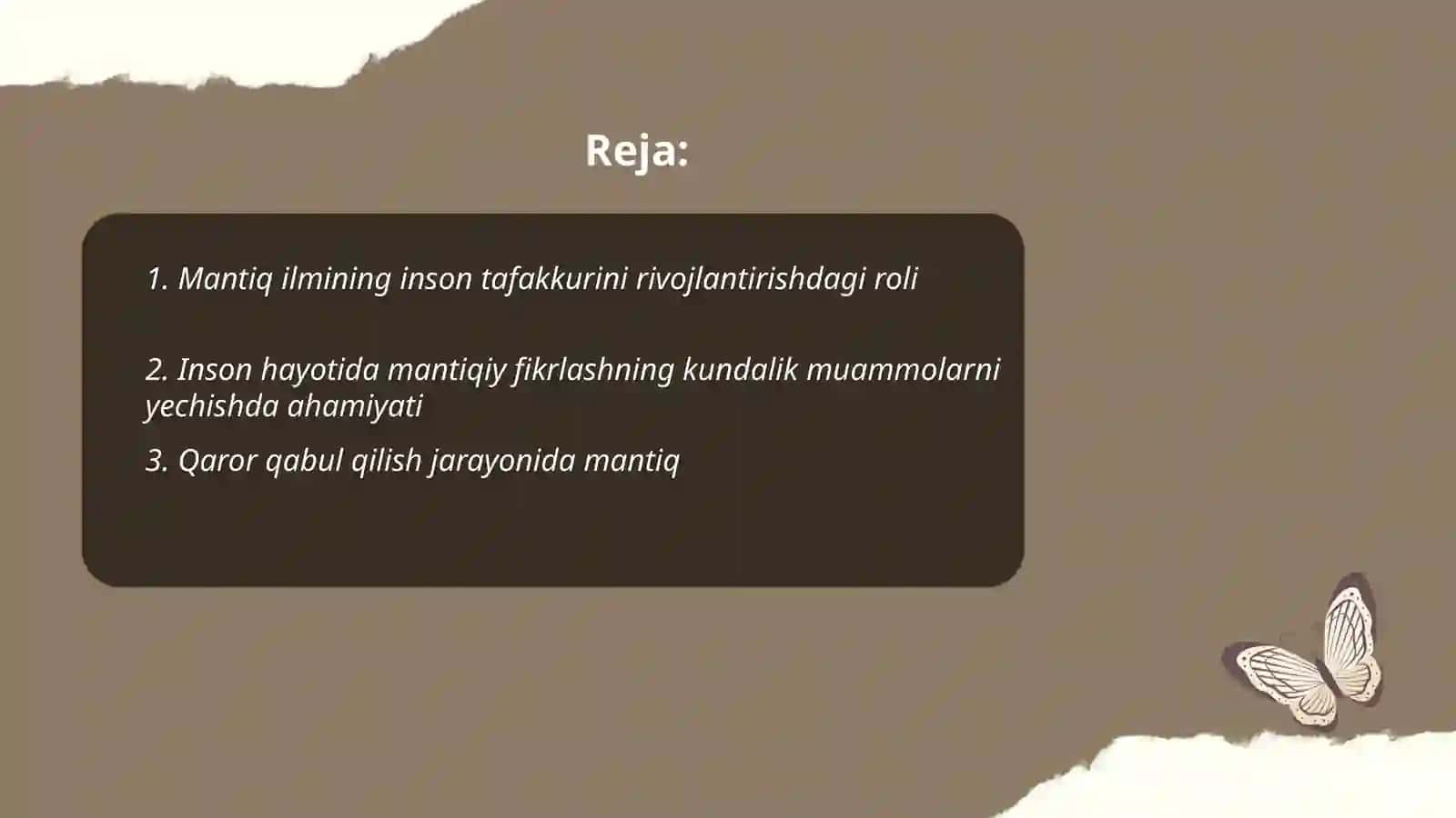 Mantiq ilmi inson hayotida 2