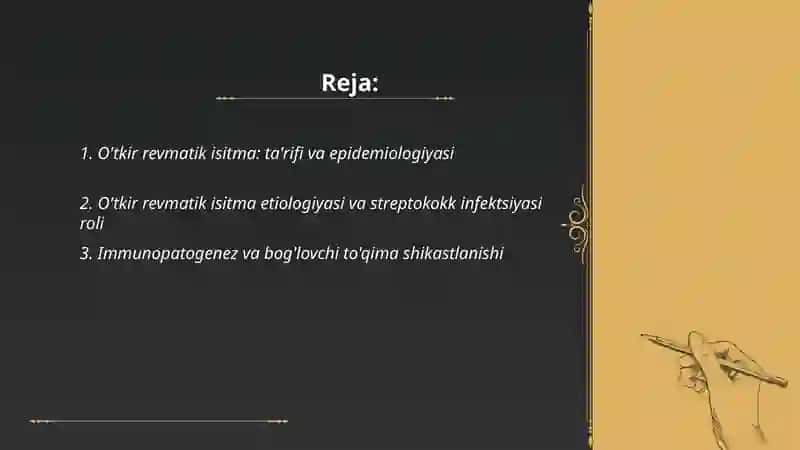 O'tkir revmatik isitma 2