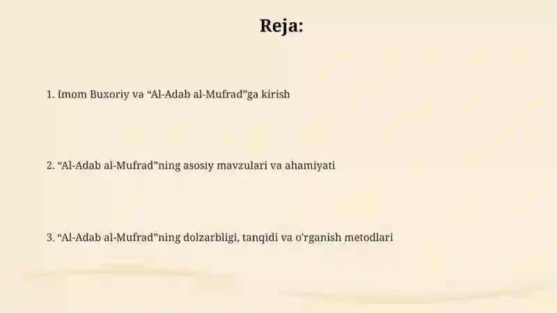Al-Adab al-Mufrad 2