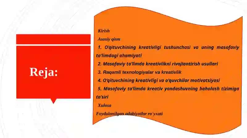 “Masofaviy ta’limda o‘qituvchining kreativligi” 2