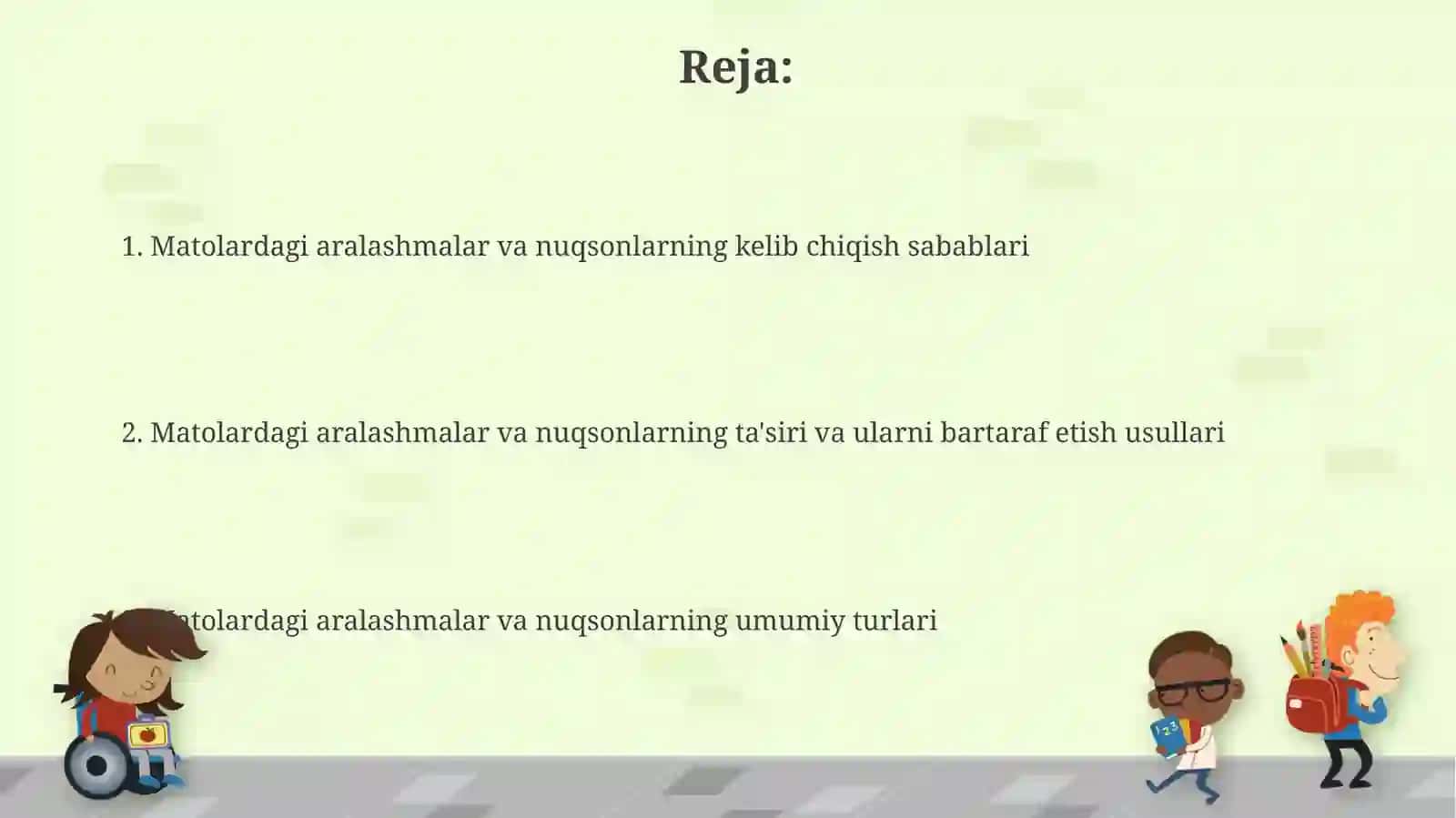 Matolardagi nuqsonlarni aniqlash usullari 2