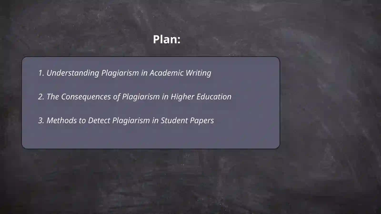 Plagiarism in Academic Writing 2