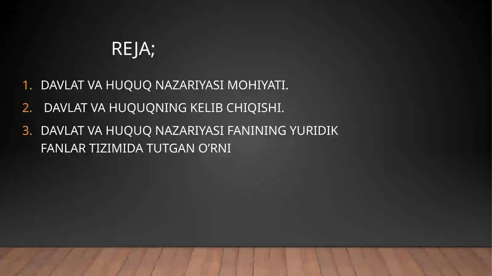 Davlat va huquq nazariyasi 2