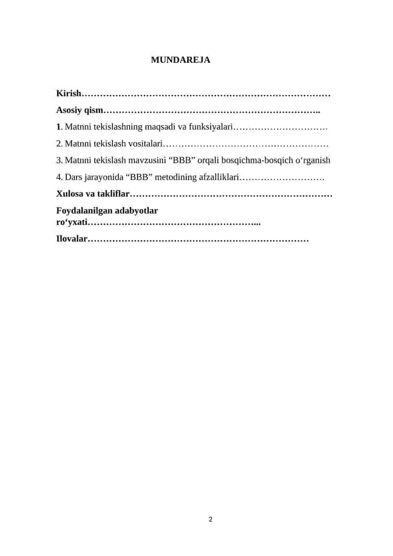 Matnni tekislash 2