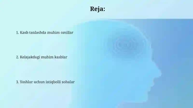 Kelajakdagi muhim kasblar 2