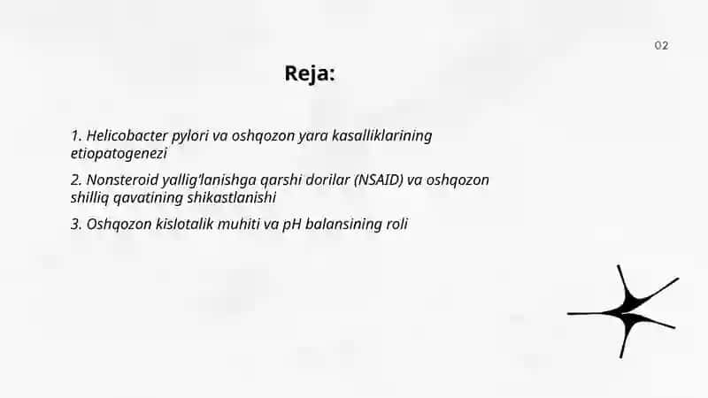 Oshqozon yara kasalliklari etiopatogenezi 2