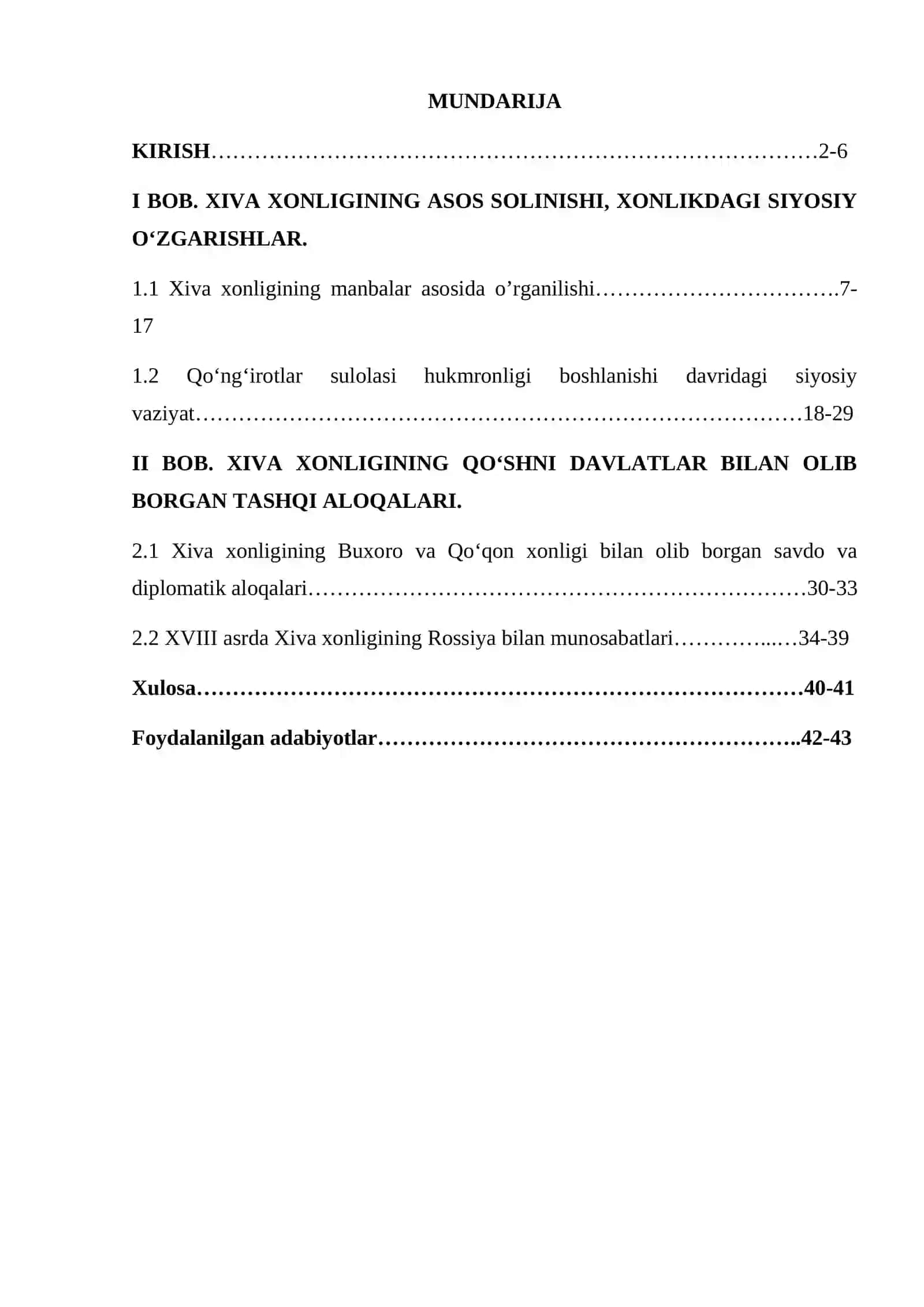 Xiva xonligining ichki va tashqi siyosati 2