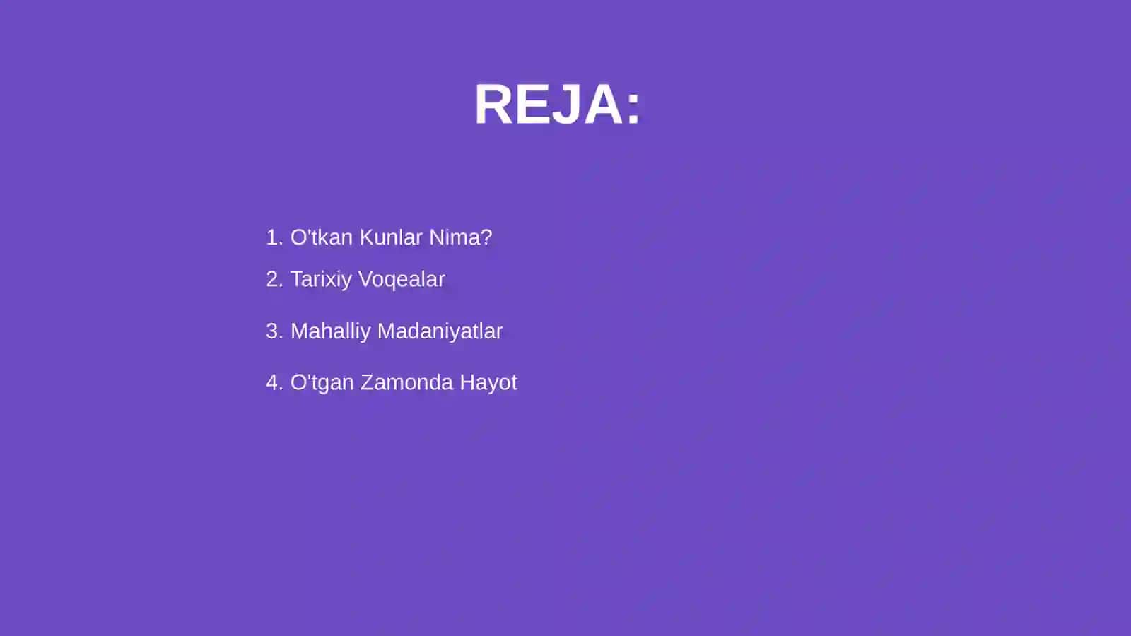 O'tkan kunlar 2