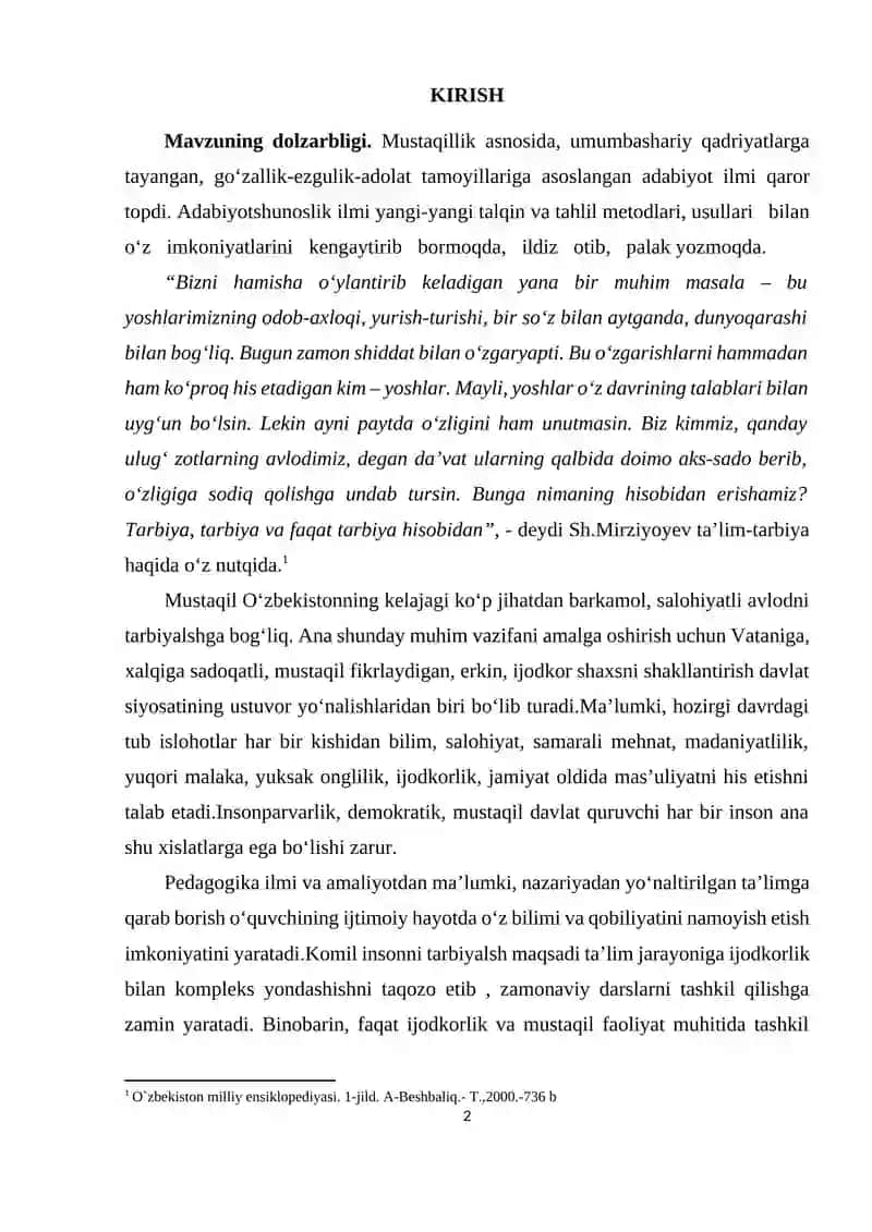 Kichik lirik janrlar 2