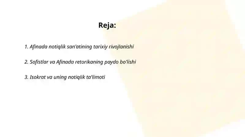 Afinada notiqlik san'ati 2