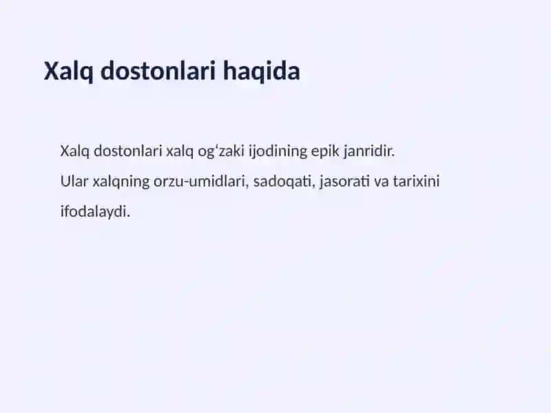 Xalq dostonlari va dostonchilik maktablari 2