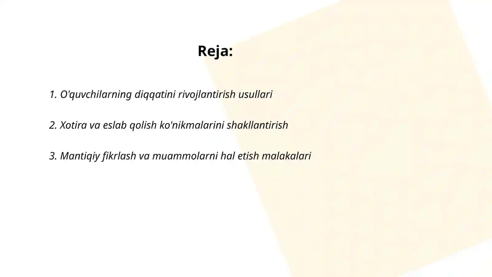 O'quvchilarning aqliy tarbiyasi 2