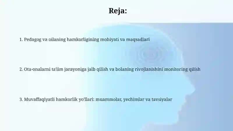 Pedagog va oilaning hamkorligi 2