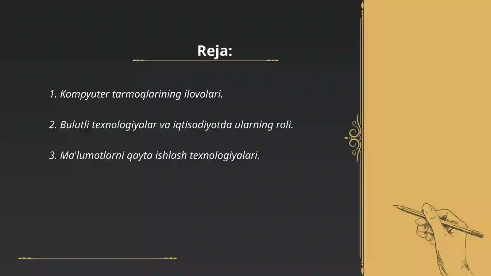 Kompyuter tarmoqlarining ilovalari 2