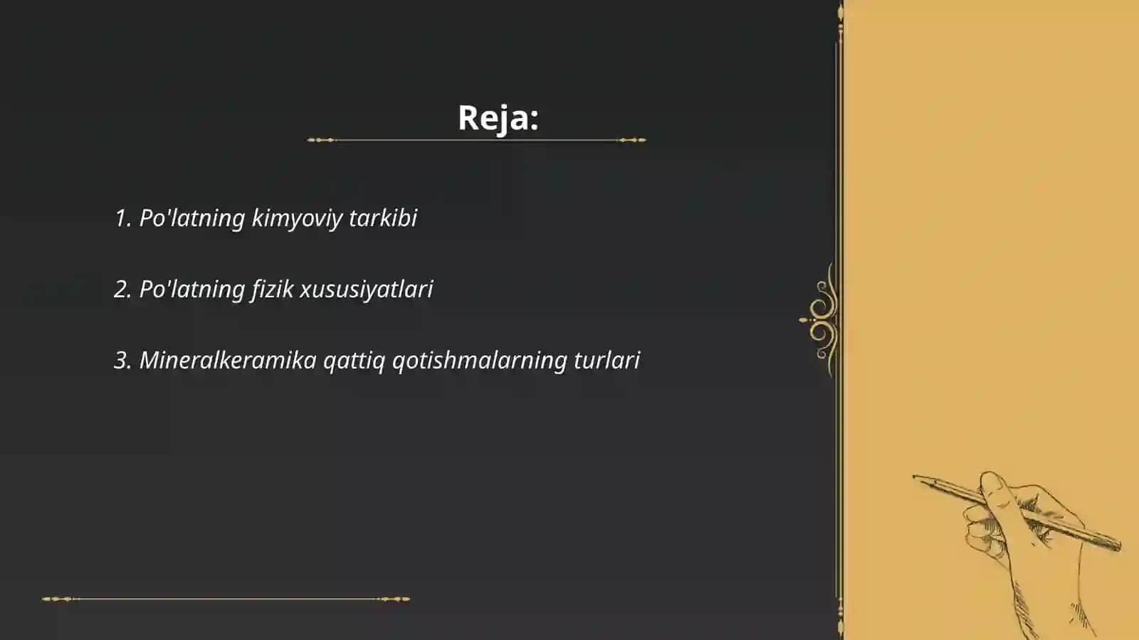 Asboblar tayyorlash 2