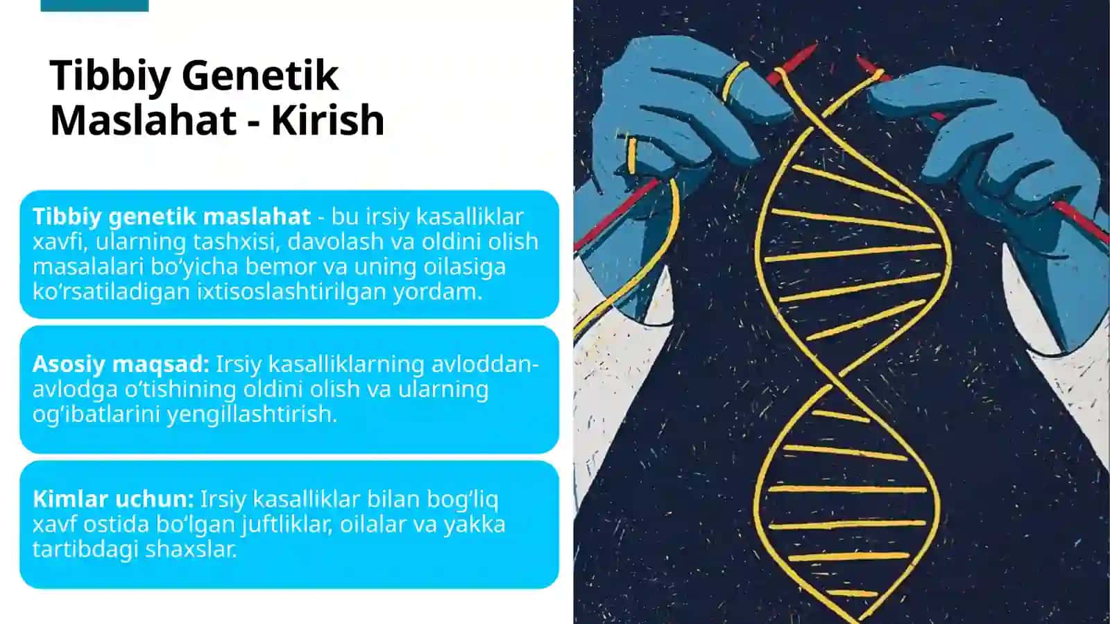 Tibbiy genetik maslahatlar 2