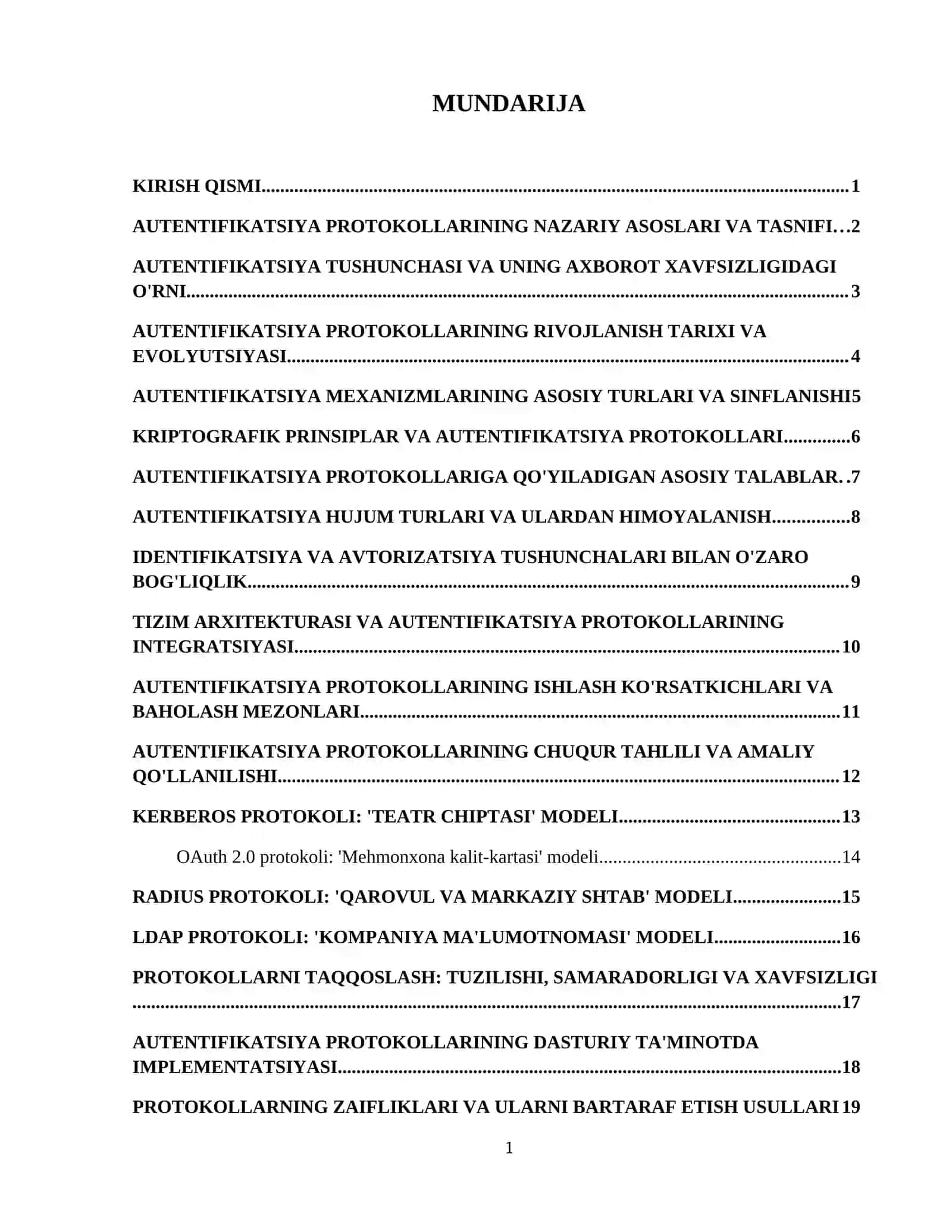 Autenfikatsiyalash protokollarining dasturiy taminoti 1 Kerberos -“Teatr chiptasi “ 2 OAuth 2.0 - “ Mehmonxona kalit - kartasi “ 3 Radius - “ Qarovul va Markaziy shtab “ 4 LDAP - “ Kompaniya ma’ lumotnomasi “ 2