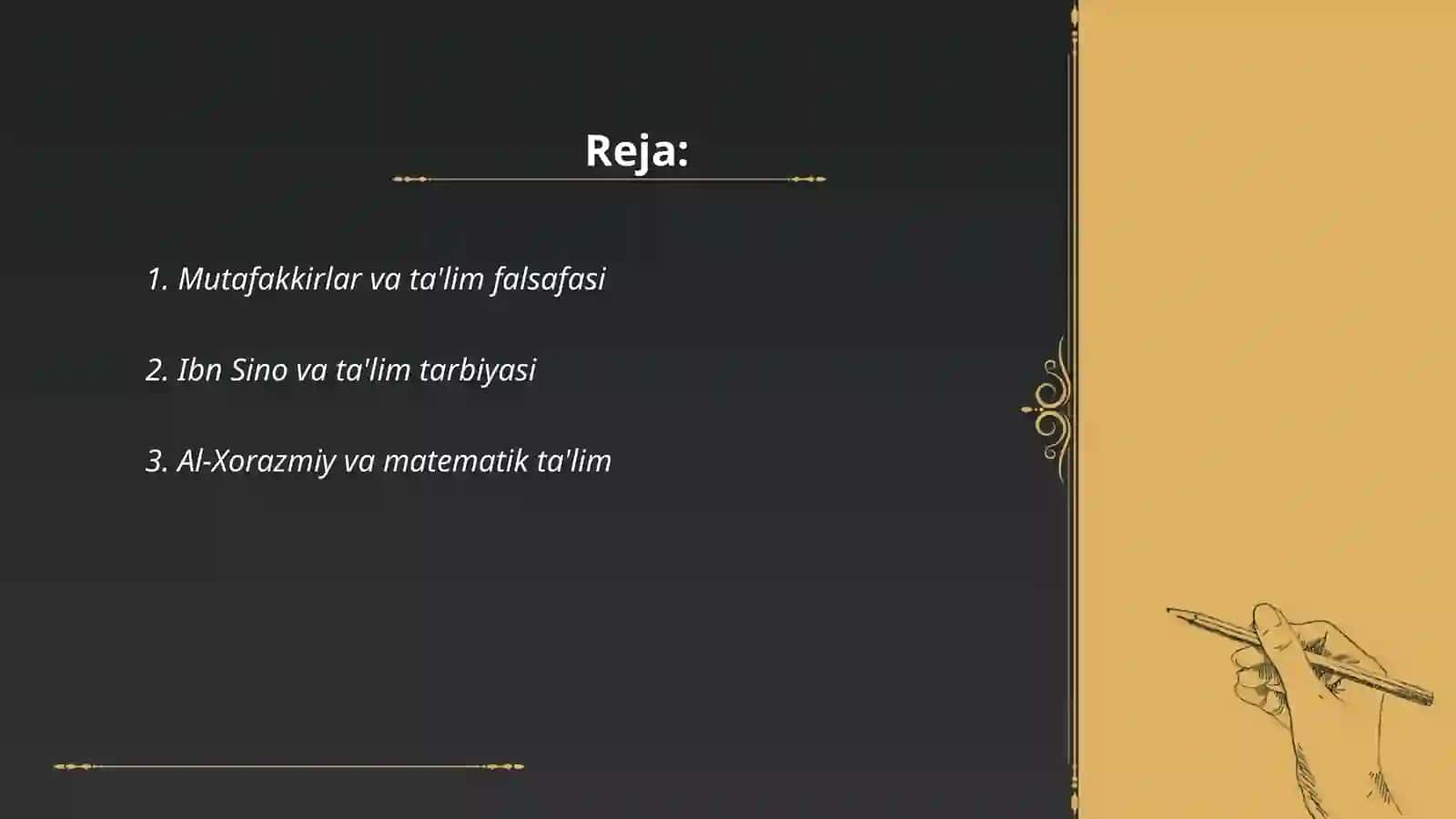 Mutafakkirlar va ta'lim falsafasi 2