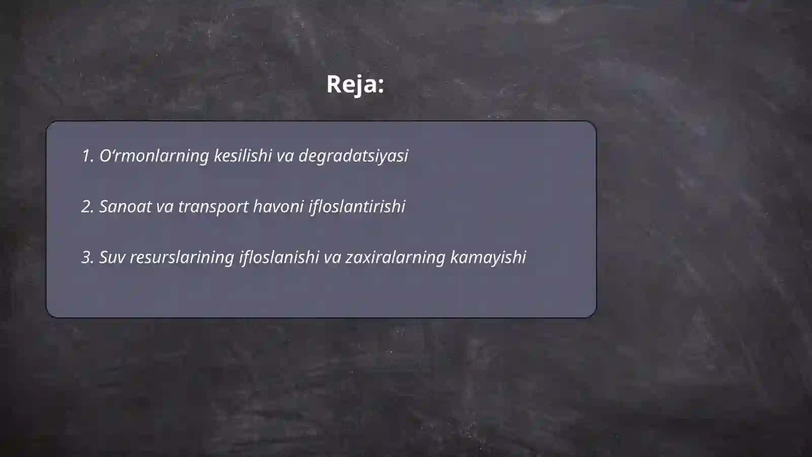 Insonning tabiatga taʼsiri 2