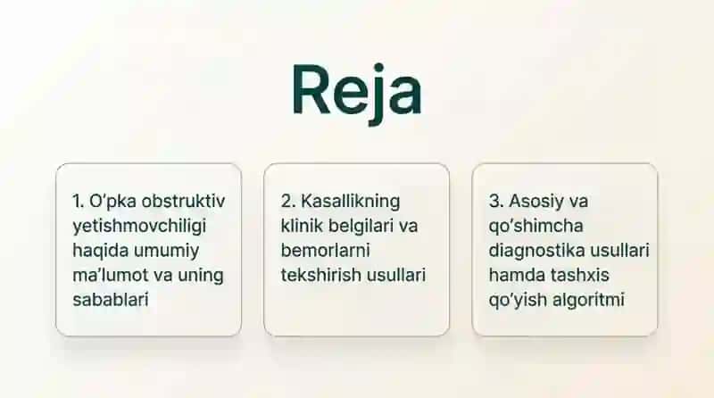 Oʻpka obstruktiv yetishmovchiligi diagnostikasi 2