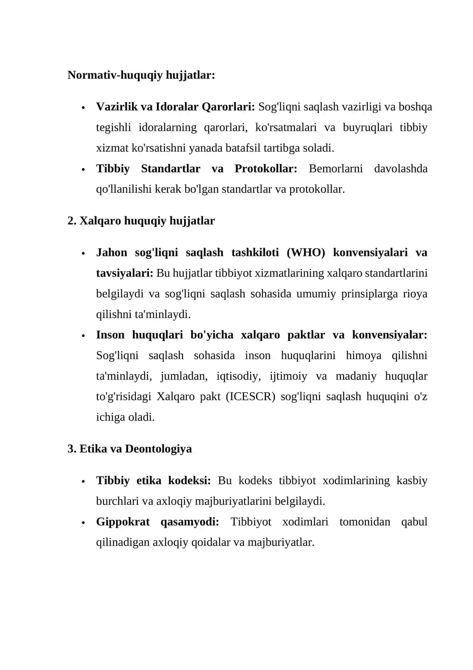 Tibbiy faoliyatning huquqiy asoslari 2
