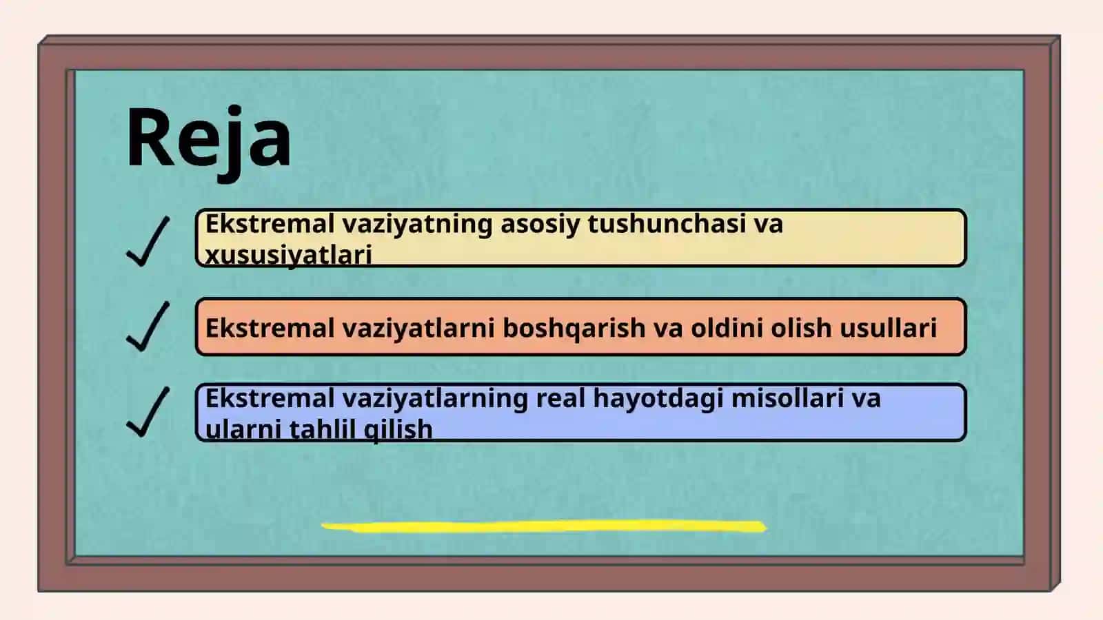 "Ekstremal vaziyat" tushunchasi 2