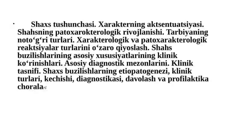 Mavzu: Xarakter aktsentuatsiyasi 2