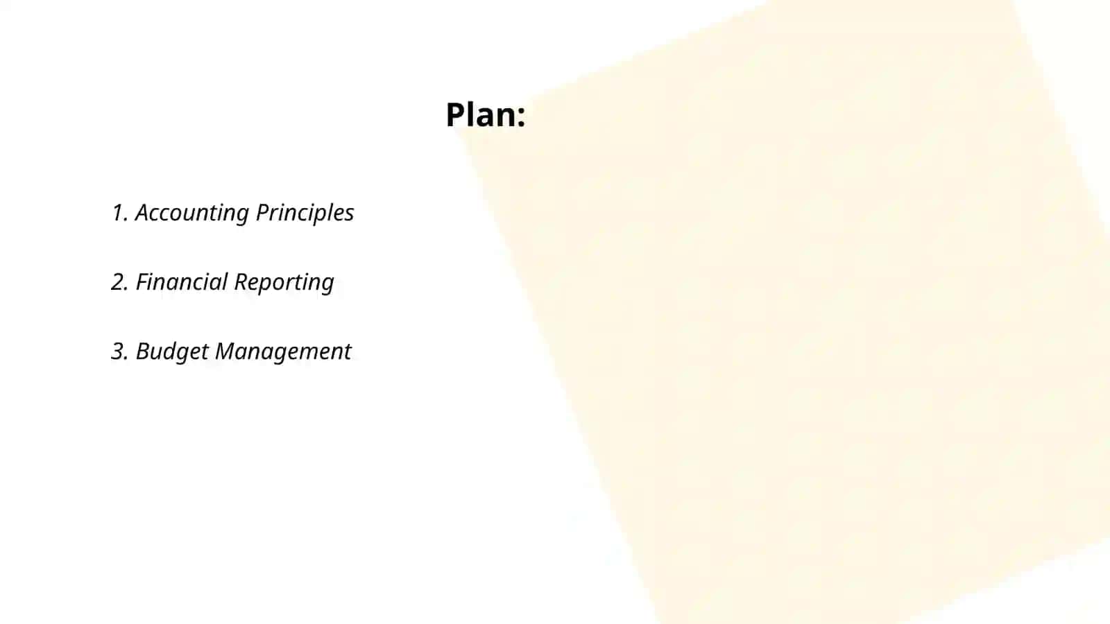 Financial Resume 2