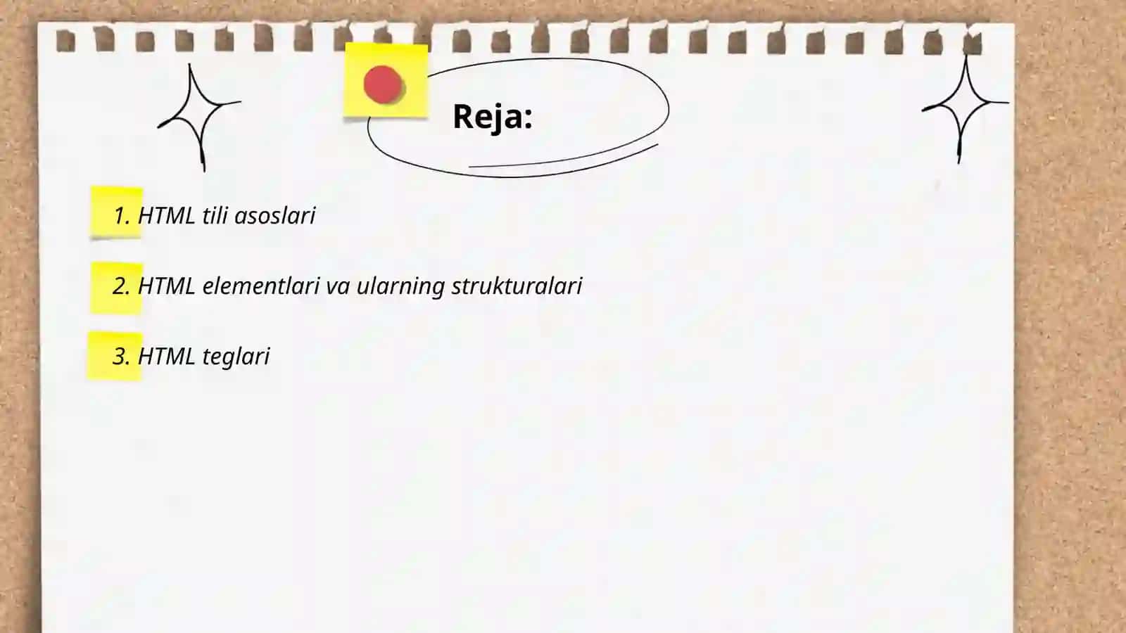 HTML tili asoslari 2