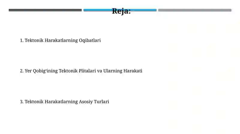Tektonik Harakatlar 2
