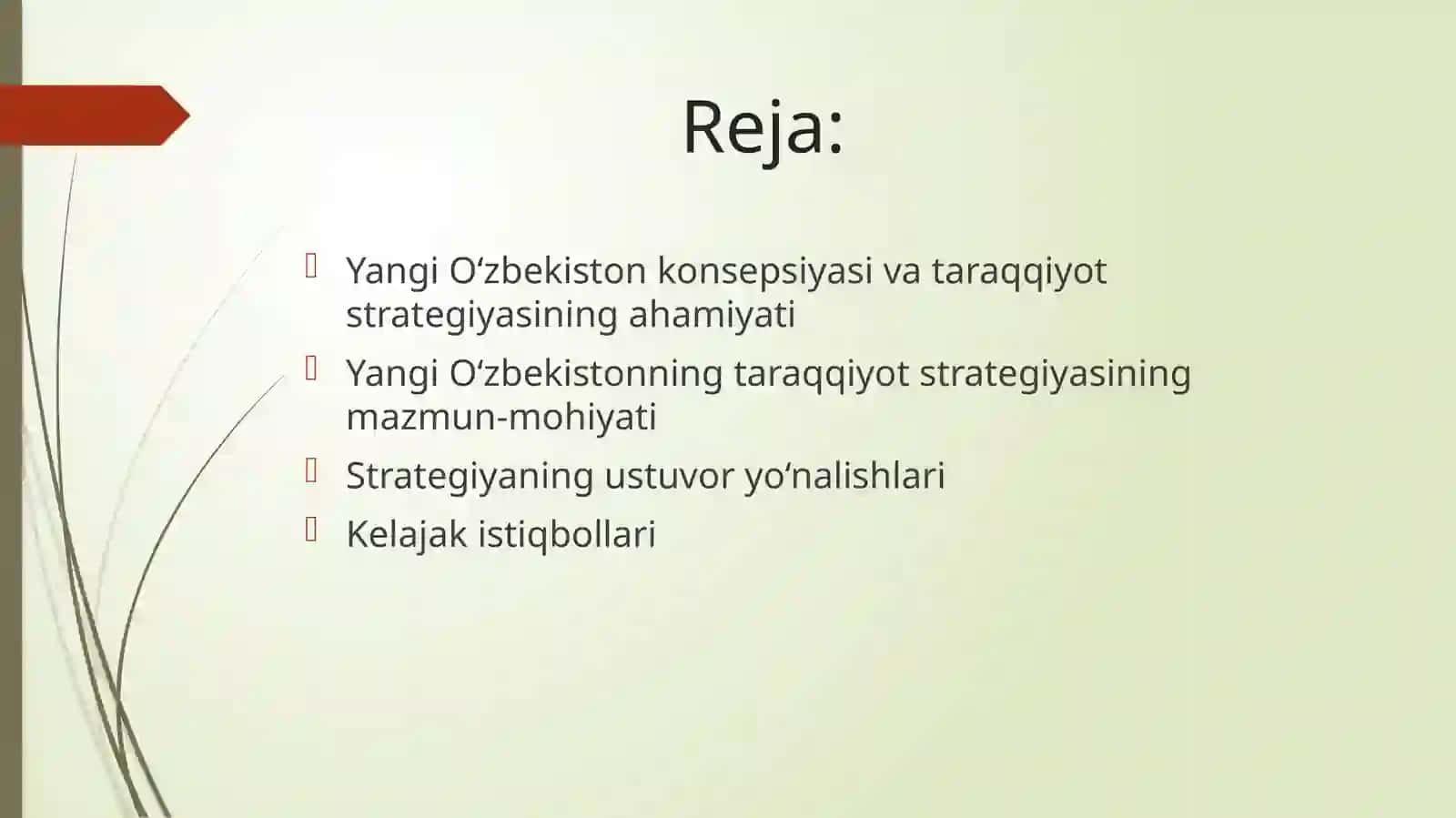 Yangi O‘zbekistonning taraqqiyot strategiyasi mazmun-mohiyati va ustuvor yo‘nalishlari 2