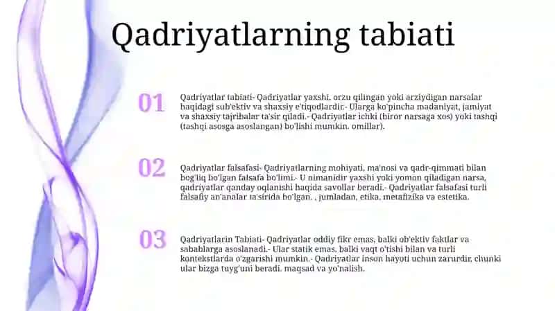 Qadriyatlar Falsafasi 2