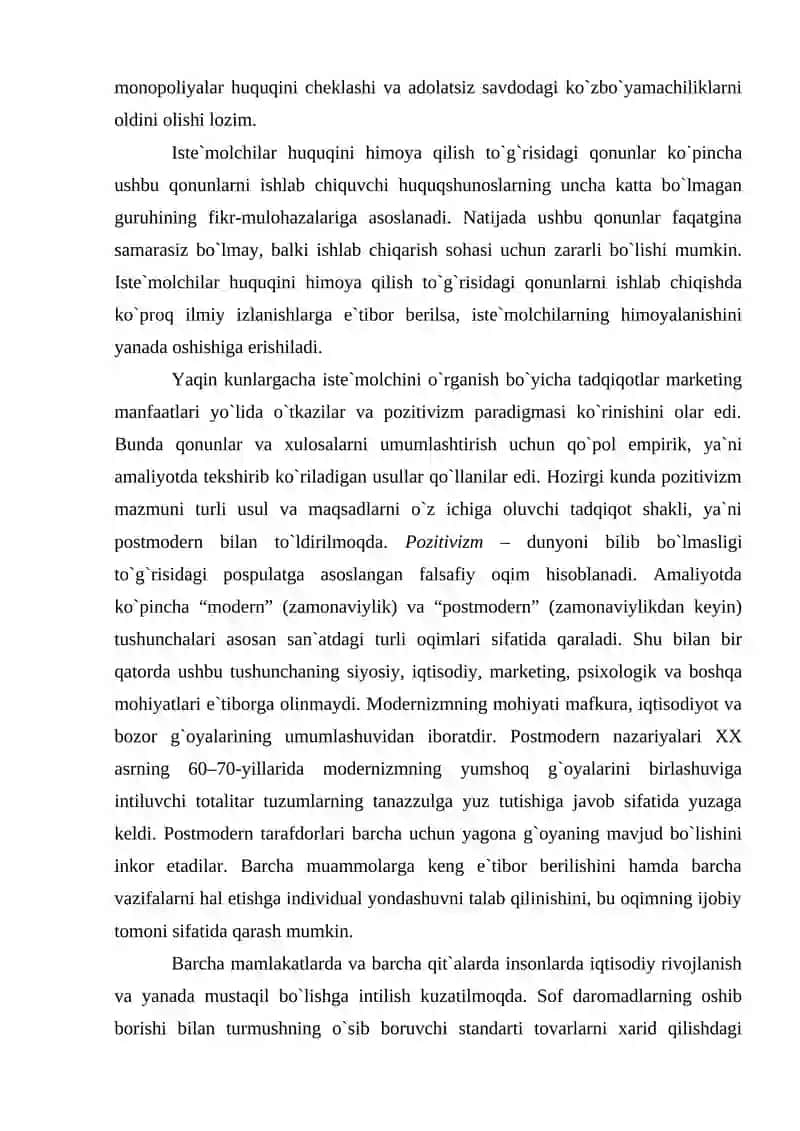 Iste`molchi xulq-atvori 2