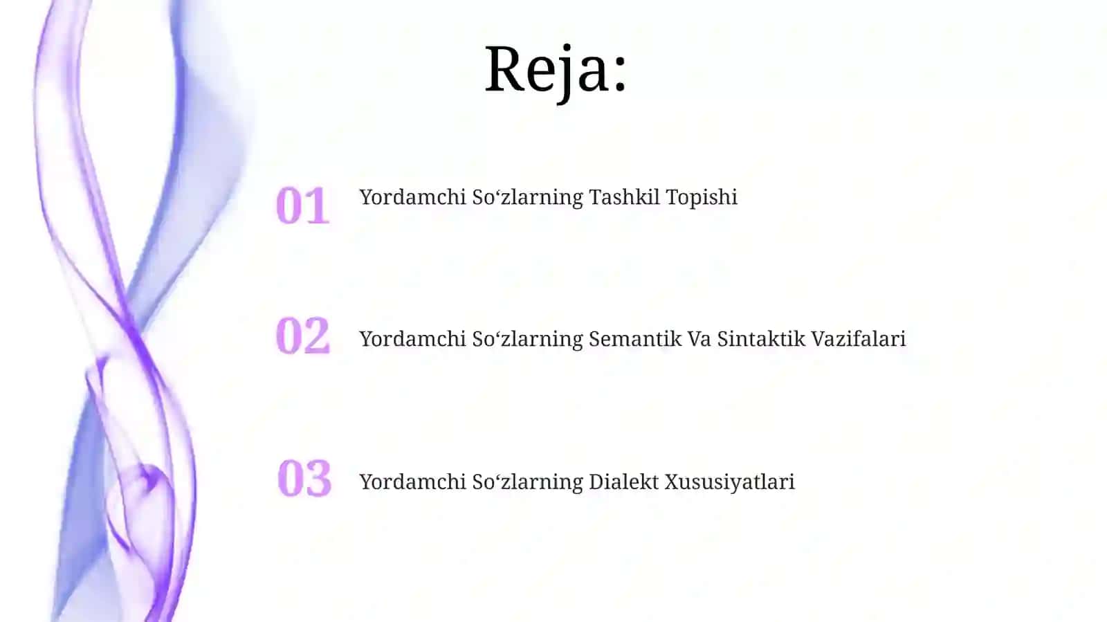 O’zbek shevalarida yordamchi so’zlar 2