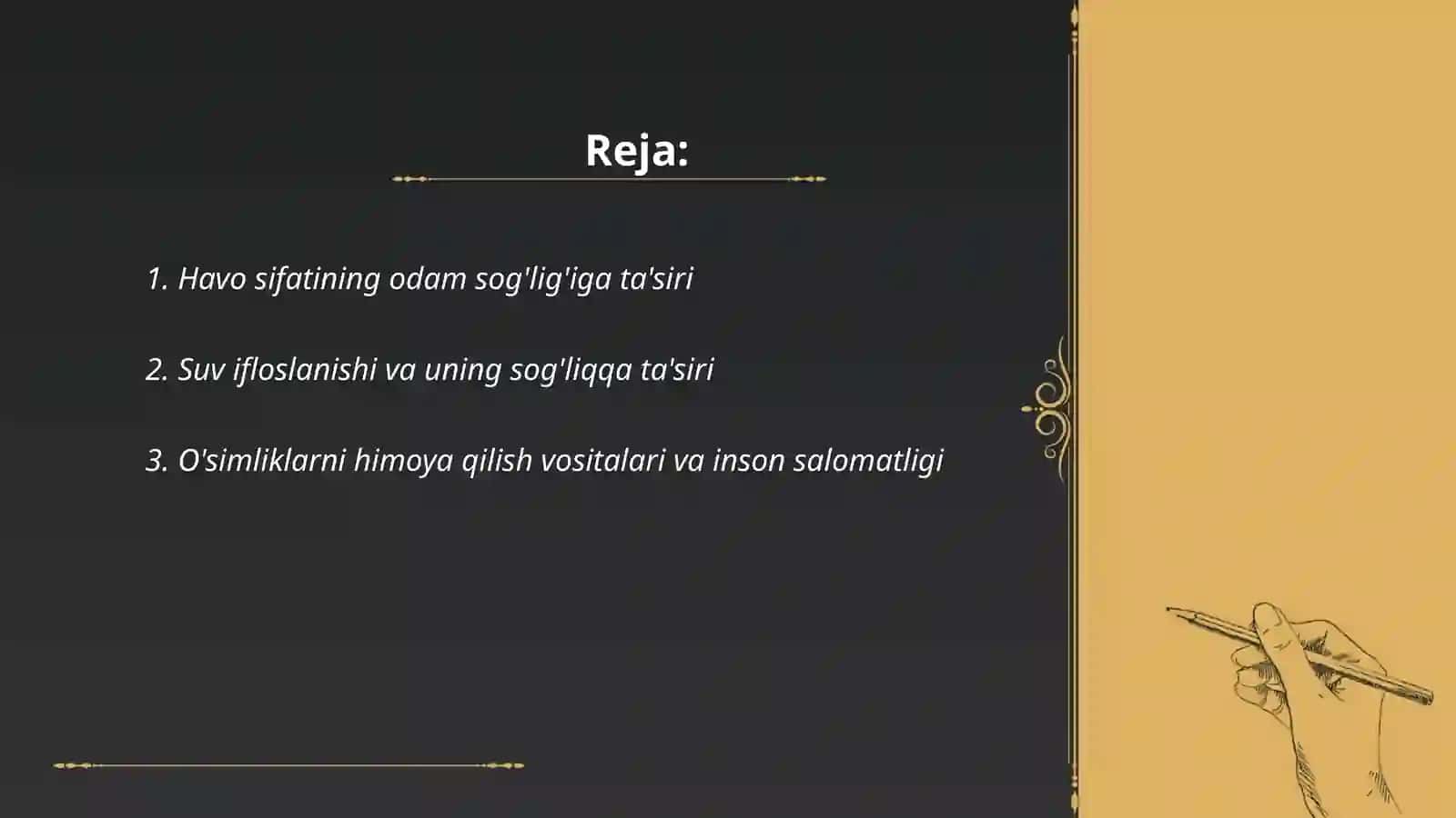 Odam ekologiyasi 2