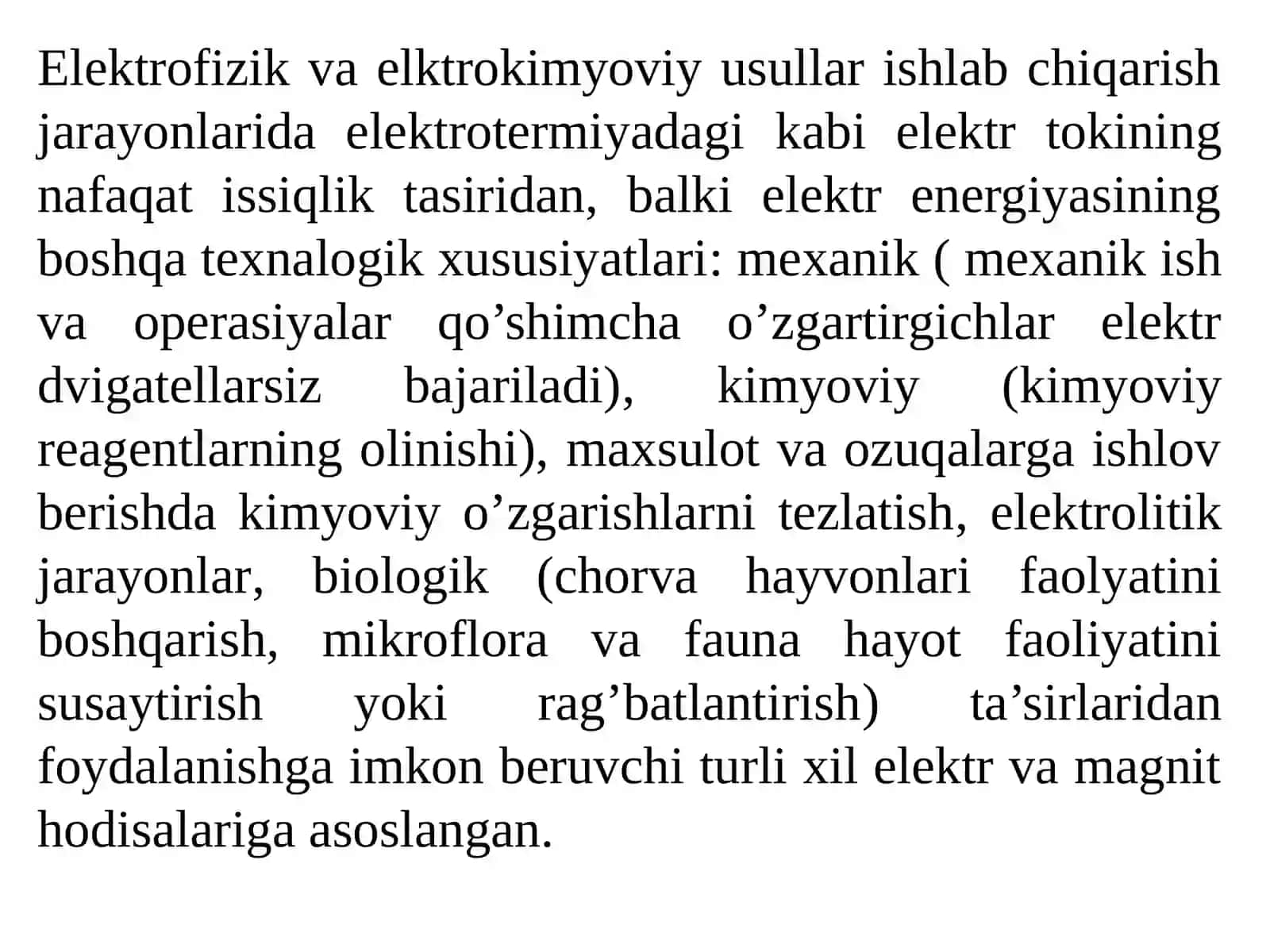ELEKTROFIZIK VA ELEKTROKIMYOVIY ISHLOV BERISHASOSLARI 2
